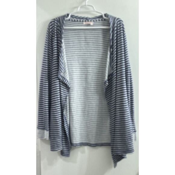Fresh Produce Weekender Cardigan Jacket Striped Nautical Moonlight Blue Large - Picture 1 of 7